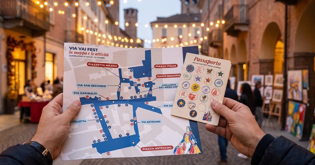 "Via Vai Fest Asti 2026: programma, mappa dei negozi e passaporto"